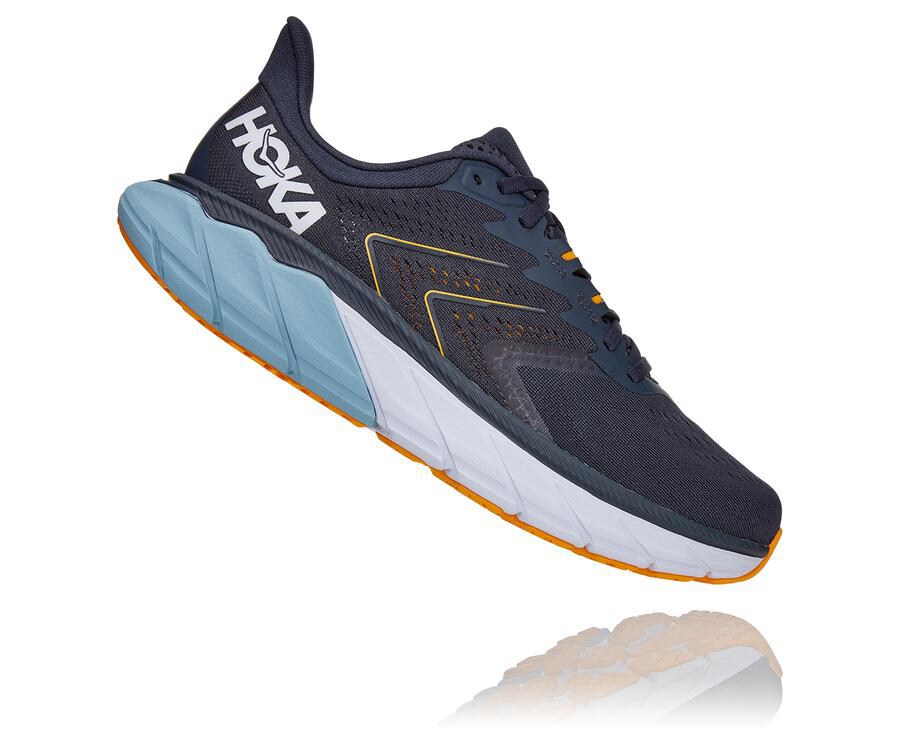 Hoka One One Bezecke Topanky Panske Námornícka Modrá - Arahi 5 - 51840-FWCR